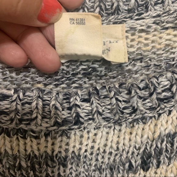 DENIM AND SUPPLY Striped Sweater Cotton Nubby Knit Large INV - Picture 7 of 10